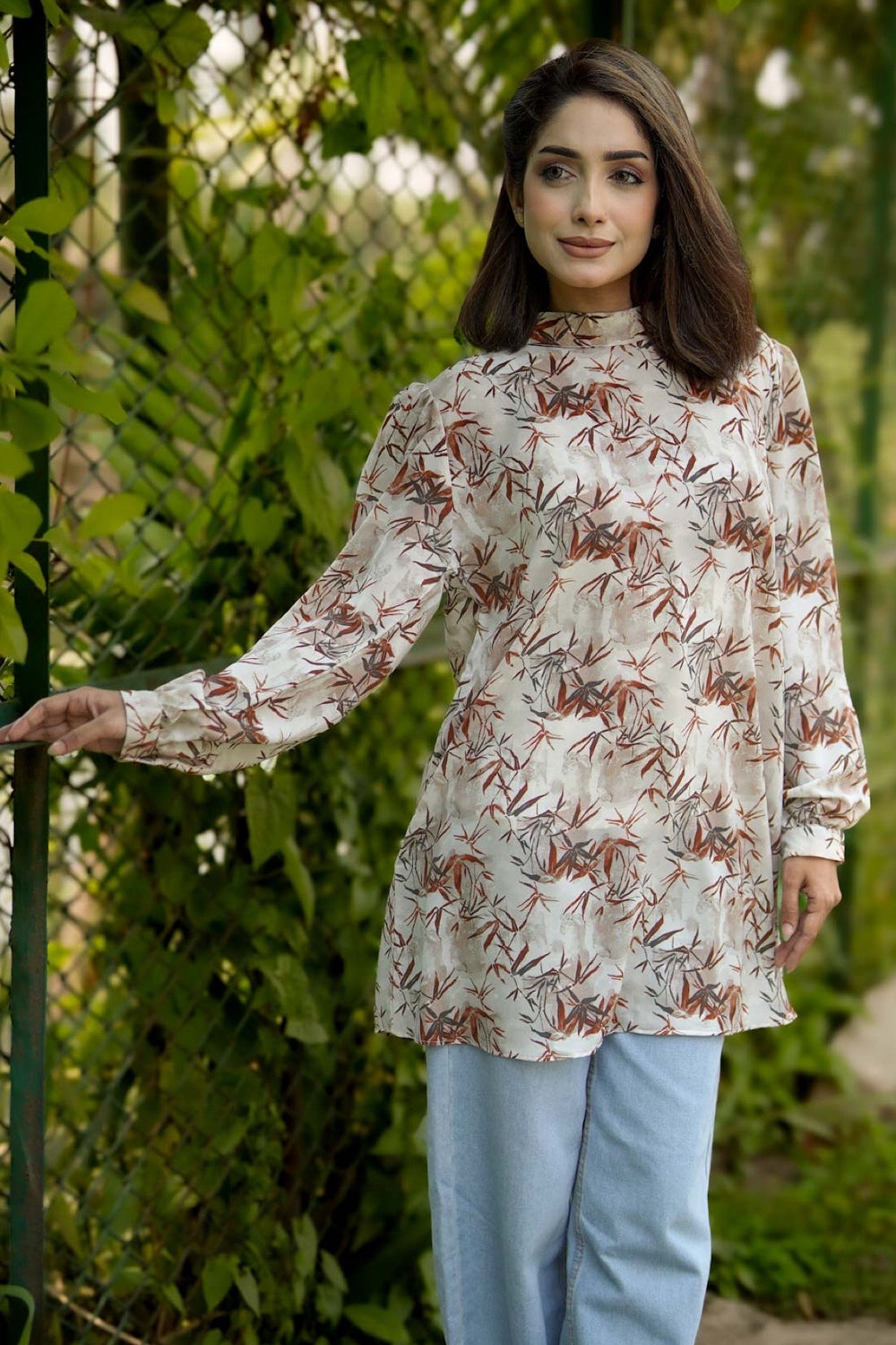 Long Sleeve Printed Tops