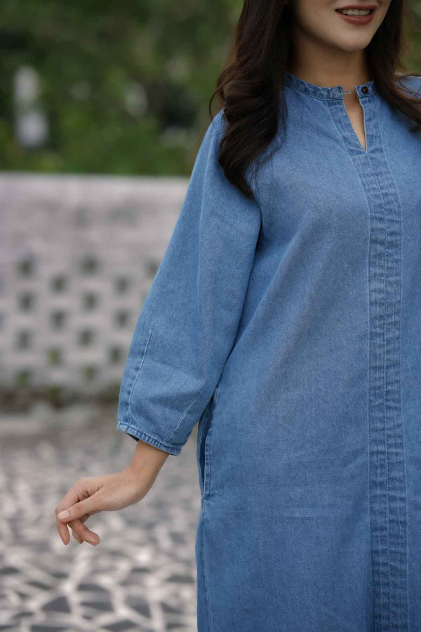 Denim Midi Dress