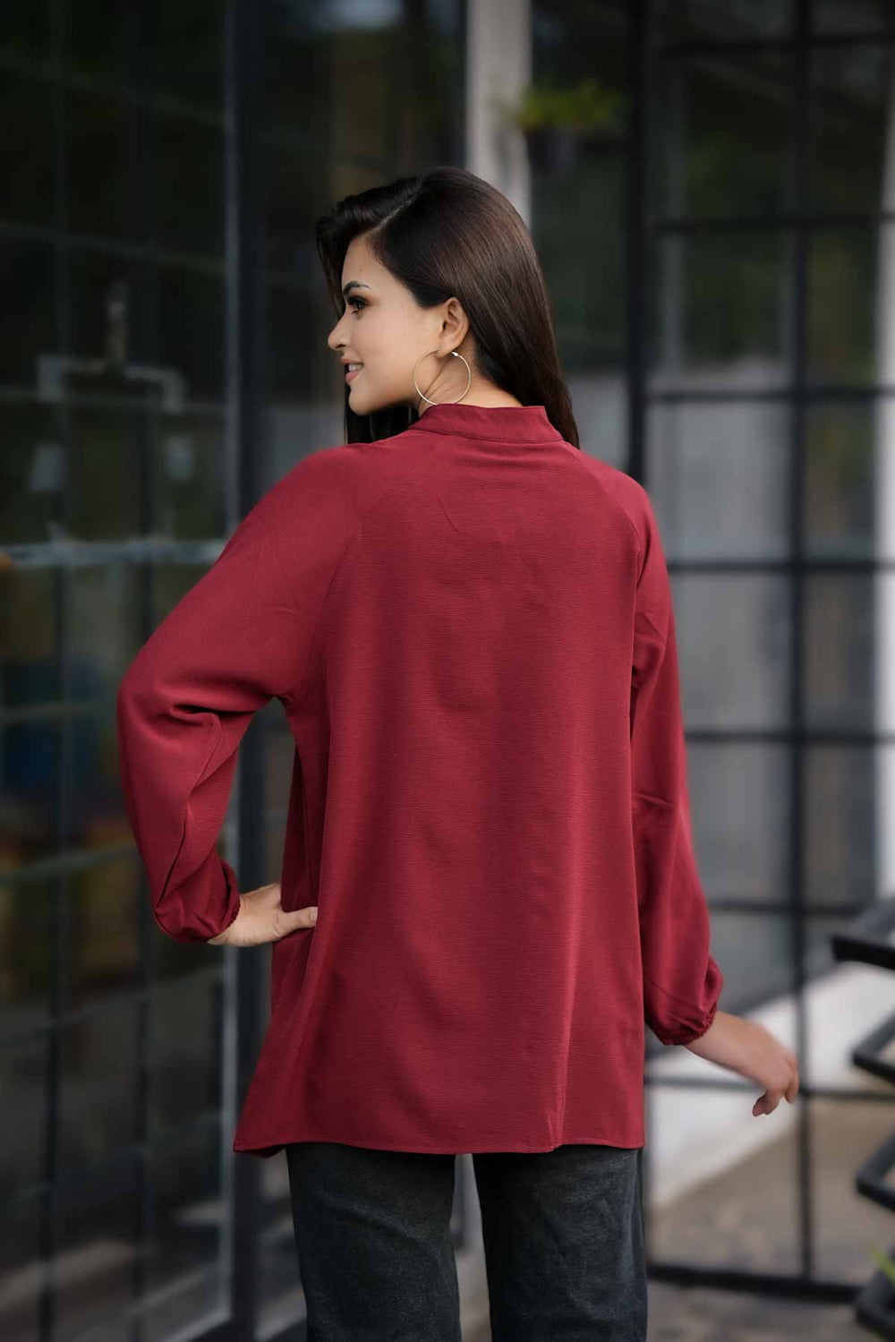 Gathered Neck Top