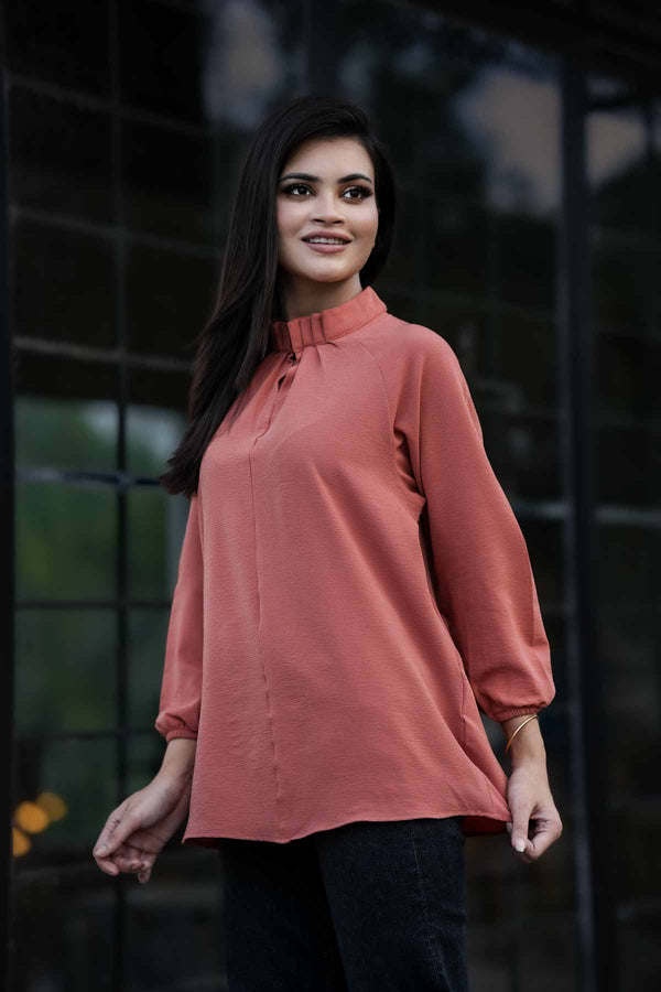Gathered Neck Top