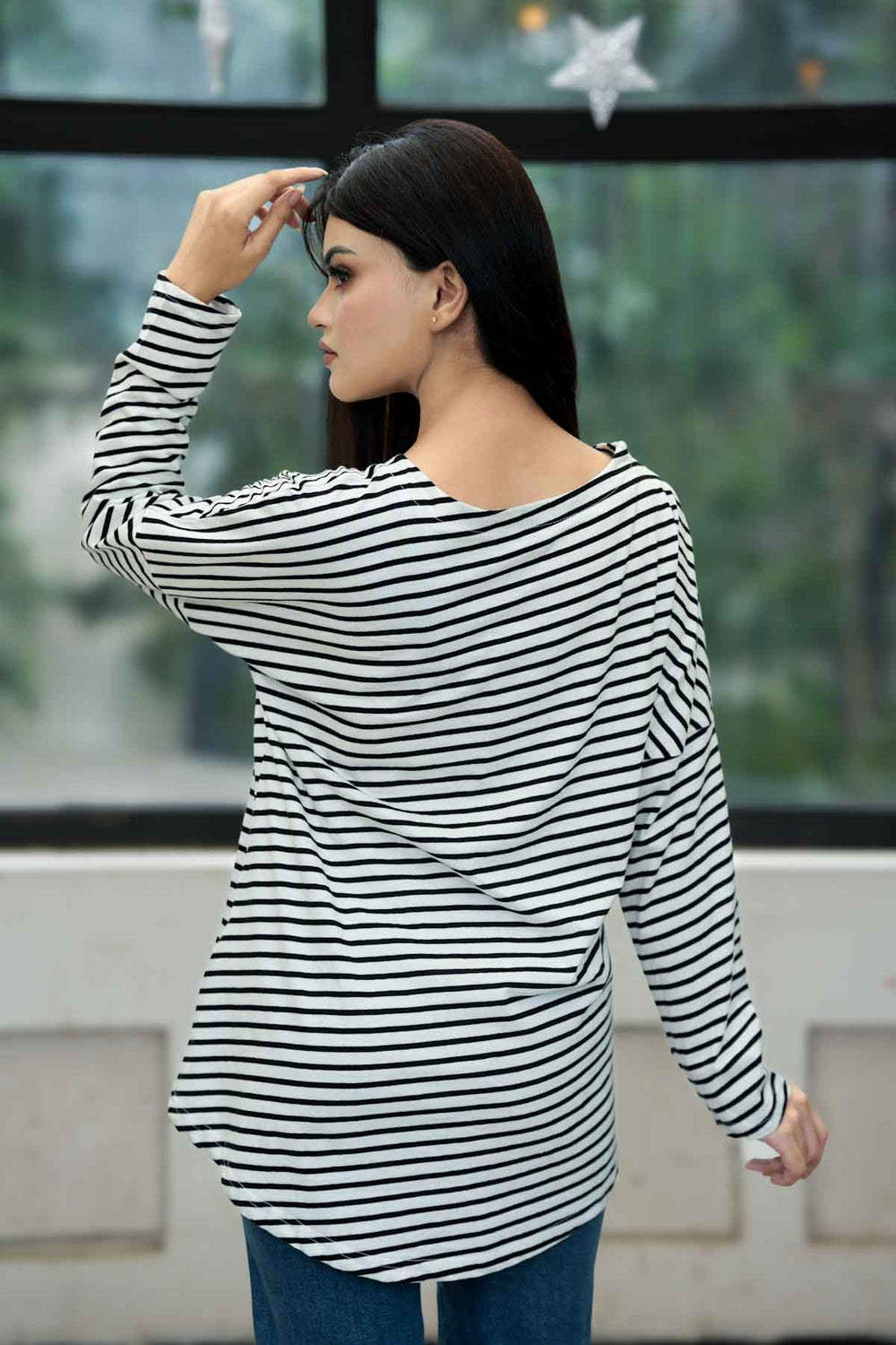 Full Sleeve Cotton Stripe Tops